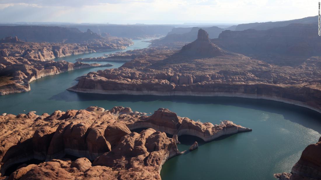 not-only-is-lake-powell’s-water-level-plummeting-because-of-drought,-its-total-capacity-is-shrinking,-too