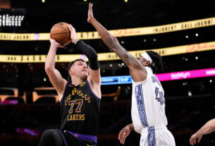 doncic-and-james-score-30+-each-for-1st-time-this-season-in-lakers'-128-121-win-over-grizzlies