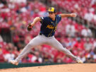 gasser-pitches-career-best-7-2/3-innings-in-10-2-win-as-brewers-sweep-cardinals-in-doubleheader