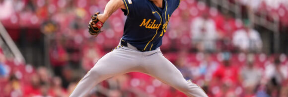gasser-pitches-career-best-7-2/3-innings-in-10-2-win-as-brewers-sweep-cardinals-in-doubleheader